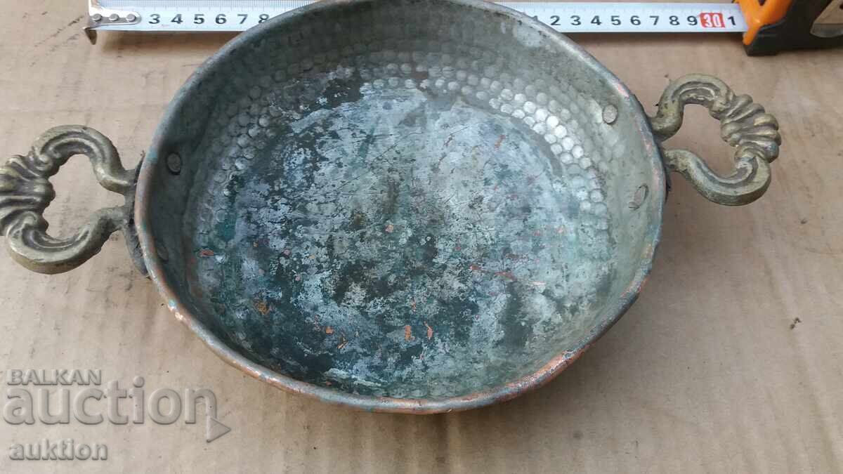 КОВАНА ВЪЗРОЖДЕНСКА БАКЪРЕНА КУПА, ПОДНОС - ЧИНИЯ - 5 КОВАНА ВЪЗРОЖДЕНСКА БАКЪРЕНА КУПА, ПОДНОС - ЧИНИЯ - 5