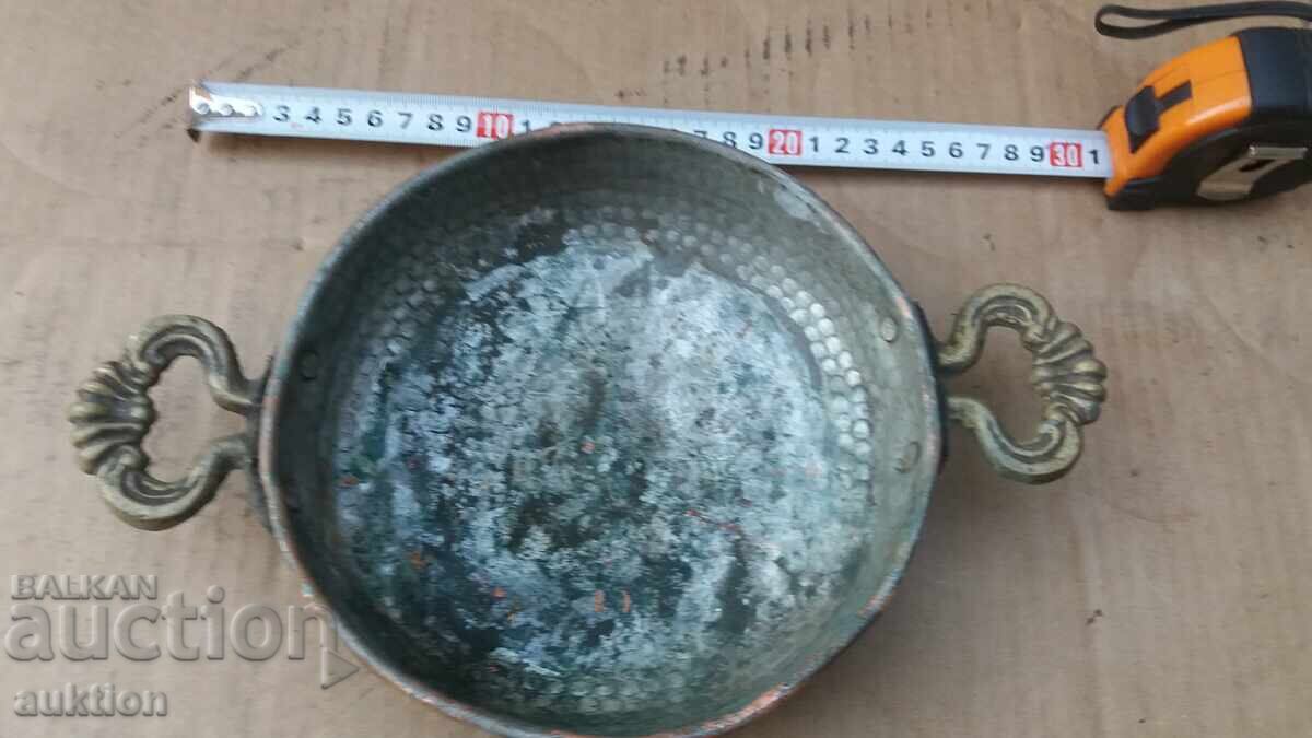 КОВАНА ВЪЗРОЖДЕНСКА БАКЪРЕНА КУПА, ПОДНОС - ЧИНИЯ КОВАНА ВЪЗРОЖДЕНСКА БАКЪРЕНА КУПА, ПОДНОС - ЧИНИЯ