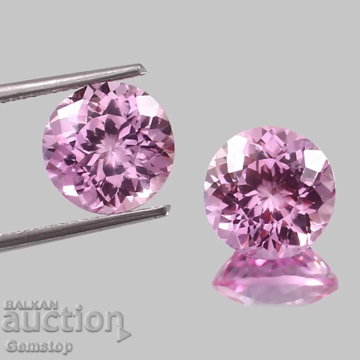 Licitație BZC! 0.26 ct pereche de rubine difuze rotunde de la 1$!