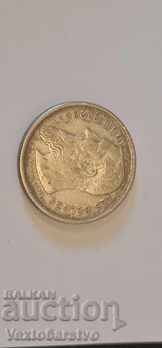 Νόμισμα - 2 φράγκα - Βέλγιο - 1904 - Ασήμι 835 - 10.6 γρ. - EF με τιμή € 21.74 | 42.52 BGN Νόμισμα - 2 φράγκα - Βέλγιο - 1904 - Ασήμι 835 - 10.6 γρ. - EF με τιμή € 21.74 | 42.52 BGN