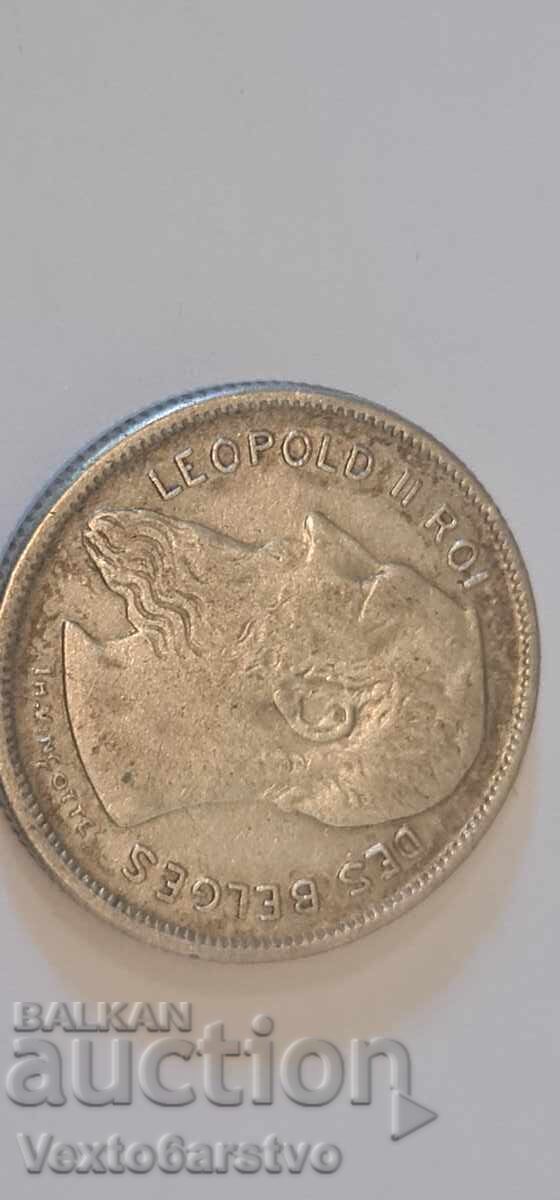 Παράδοση Νόμισμα - 2 φράγκα - Βέλγιο - 1904 - Ασήμι 835 - 10.6 γρ. - EF Παράδοση Νόμισμα - 2 φράγκα - Βέλγιο - 1904 - Ασήμι 835 - 10.6 γρ. - EF