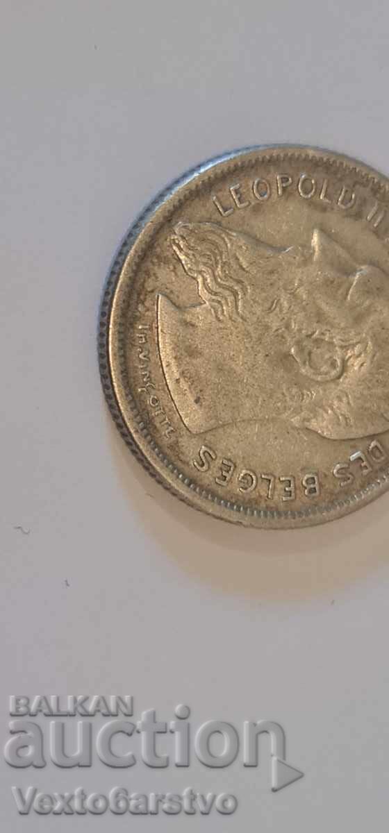 Νόμισμα - 2 φράγκα - Βέλγιο - 1904 - Ασήμι 835 - 10.6 γρ. - EF - 6 Νόμισμα - 2 φράγκα - Βέλγιο - 1904 - Ασήμι 835 - 10.6 γρ. - EF - 6