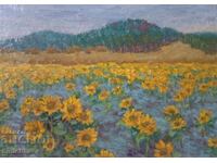 Peisaj, pictură în ulei. Balșa