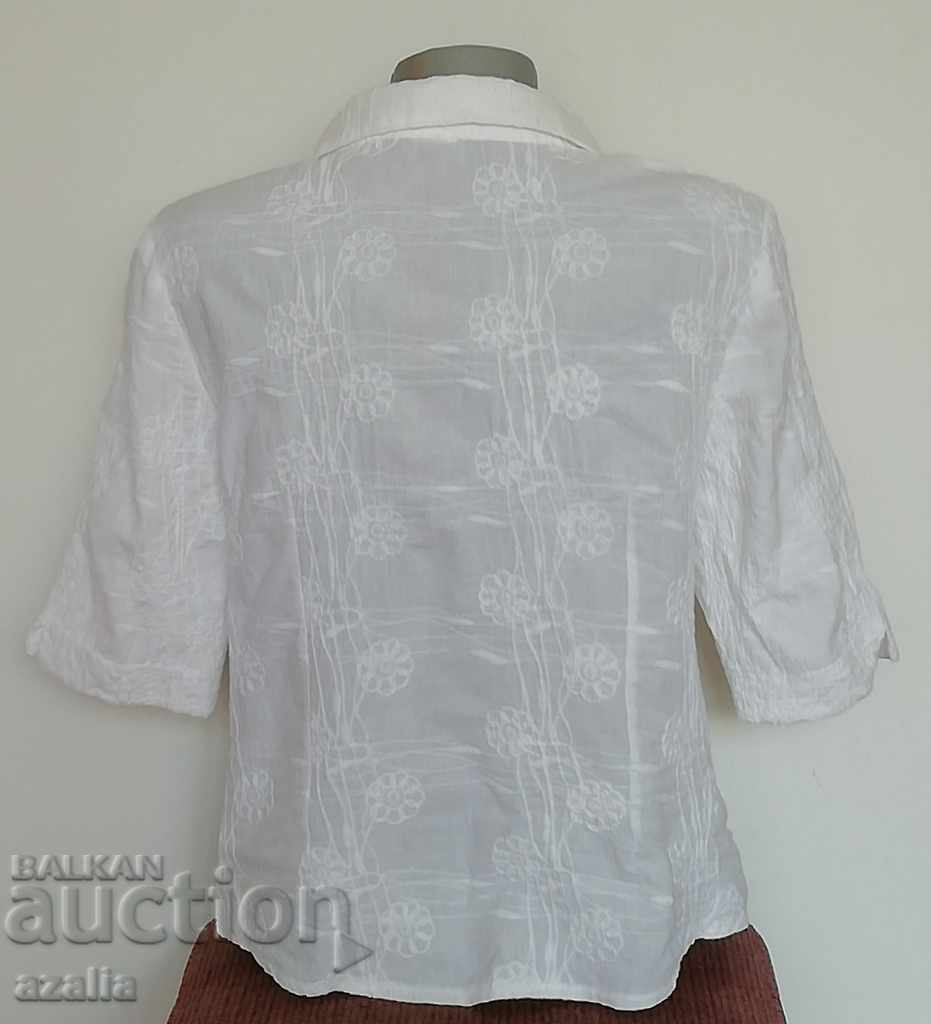 Auction White shirt with embroidery Auction White shirt with embroidery