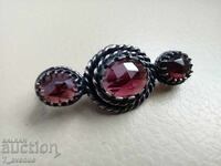 Ασημένια καρφίτσα με στολίδια, περ. Γρανάτης 16.12.25