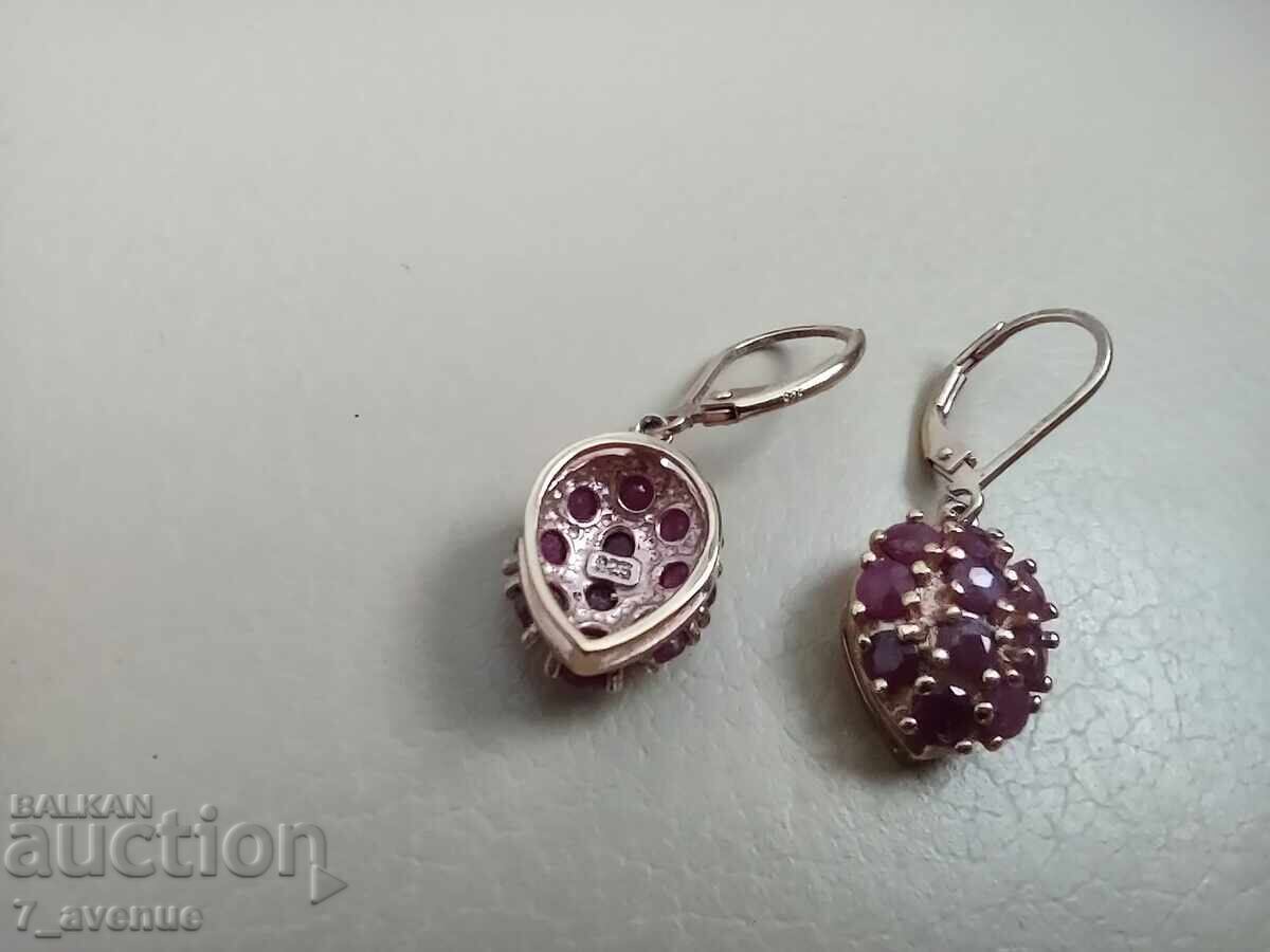 Παράδοση Ασημένια σκουλαρίκια με φυσικά Ρουμπίνια, επιχρύσωση 16.12.25 Παράδοση Ασημένια σκουλαρίκια με φυσικά Ρουμπίνια, επιχρύσωση 16.12.25