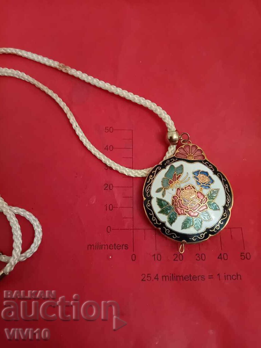 Antique enamel necklace, double-sided with price € 25.00 | 48.90 BGN