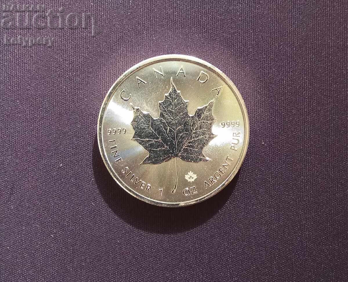 1oz сребро Кленов лист 2022 г 1oz сребро Кленов лист 2022 г