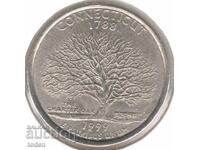 United States-¼ Dollar-1999 P-KM# 297-Connecticut