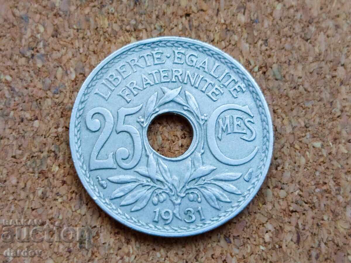 Γαλλία 25 λεπτά, 1931 Γαλλία 25 λεπτά, 1931