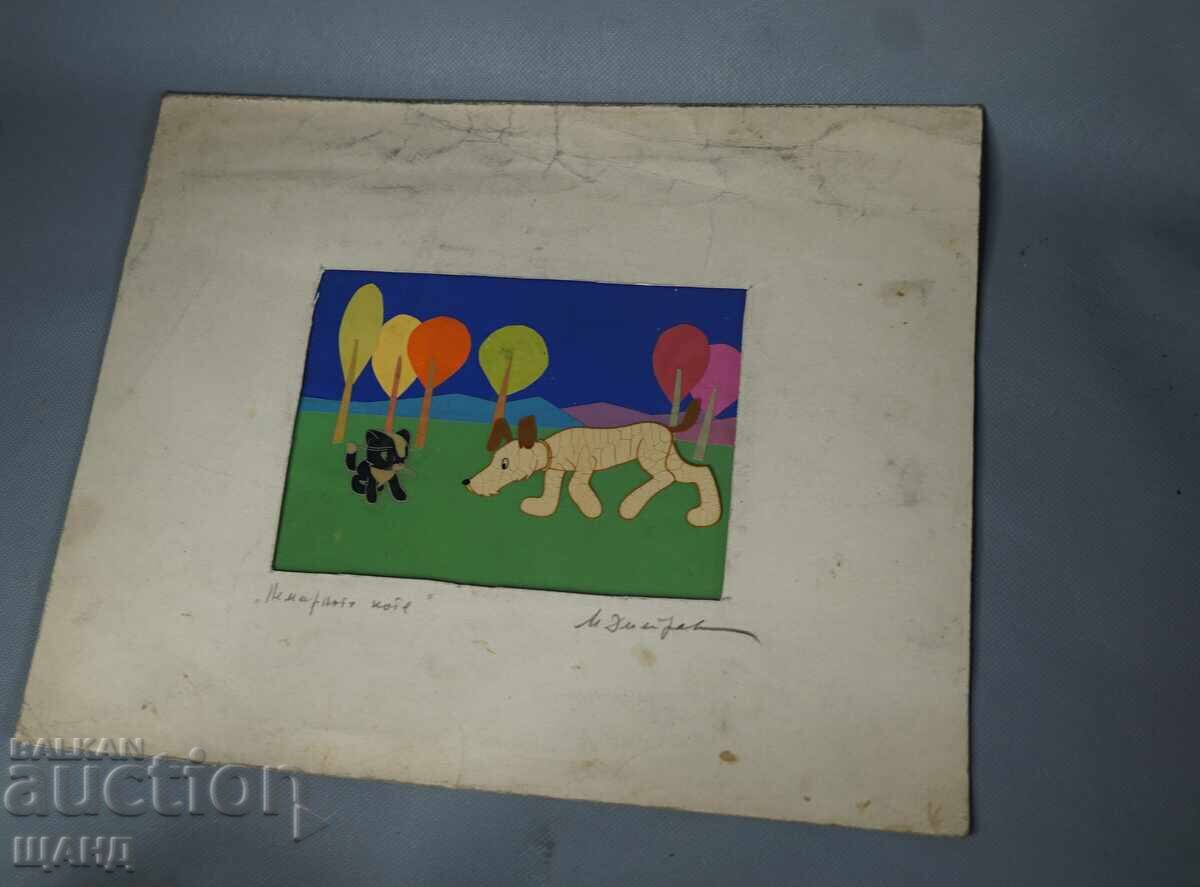 Old Master Drawing painting project the naughty kitten Old Master Drawing painting project the naughty kitten