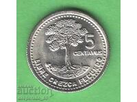 (¯`'•.¸ 5 centavos 1994 GUATEMALA UNC ¸.•'´¯)