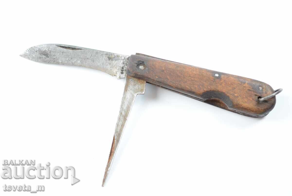 Старинно джобно ножче с 2 инструмента Германия