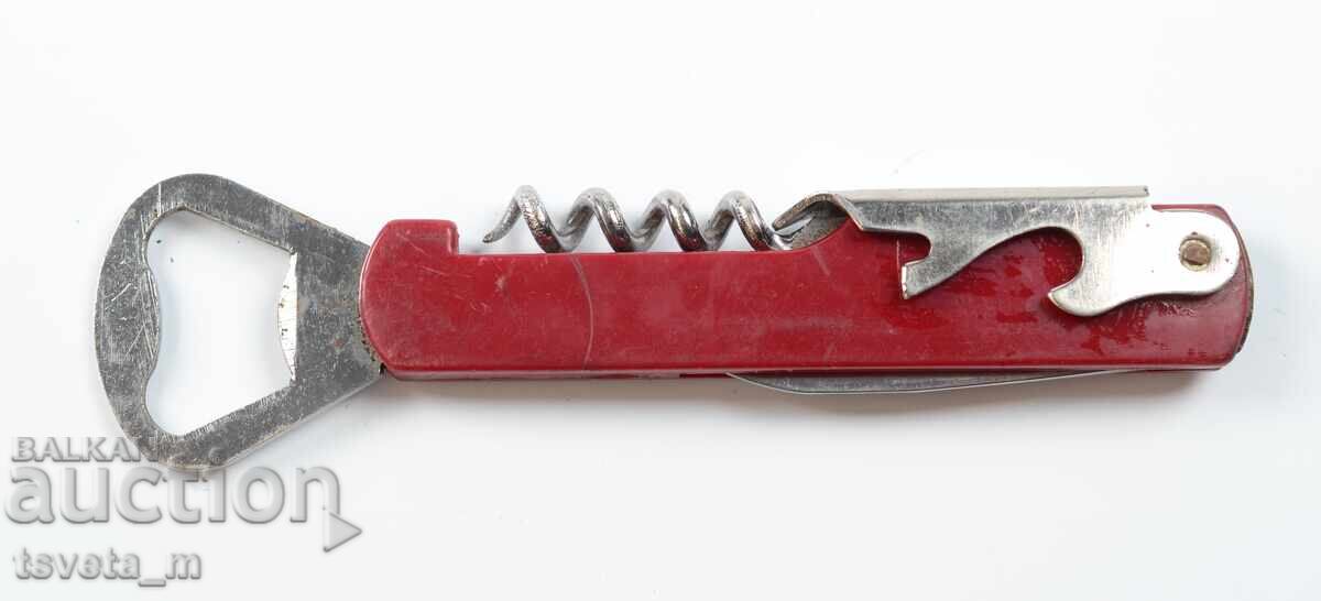 Corkscrew and blade opener Corkscrew and blade opener