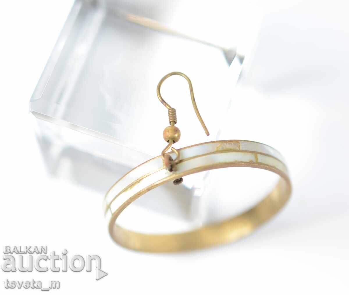 Licitație Cercei bronz și sidef