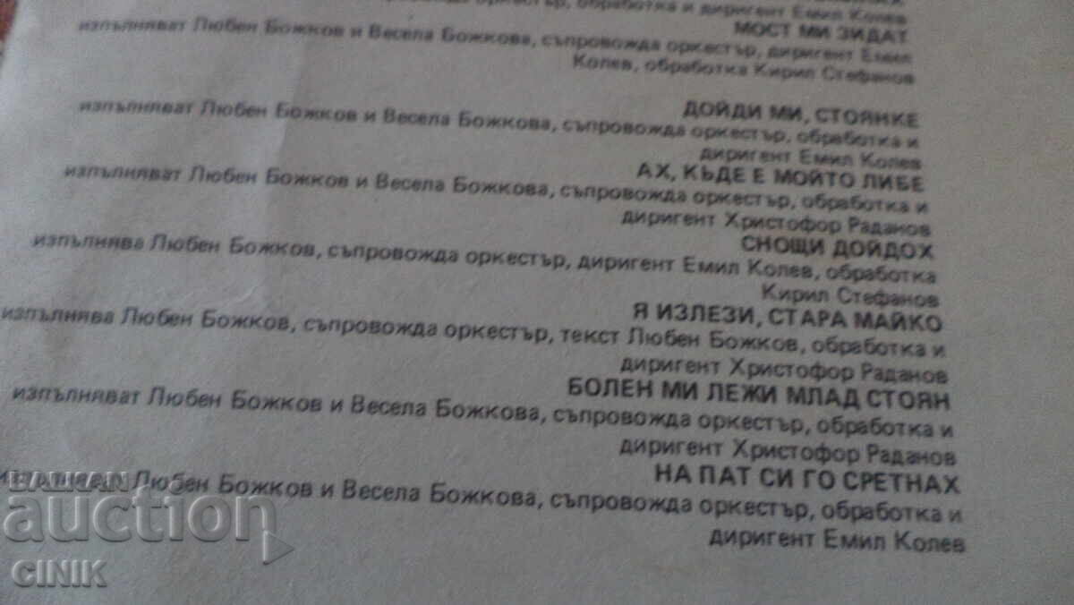 Licitație DISC DE VINIL