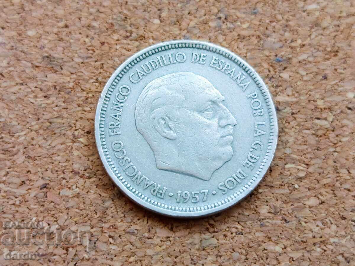 Ισπανία 5 πεσέτες, 1957 με τιμή € 0.31 | 0.61 BGN