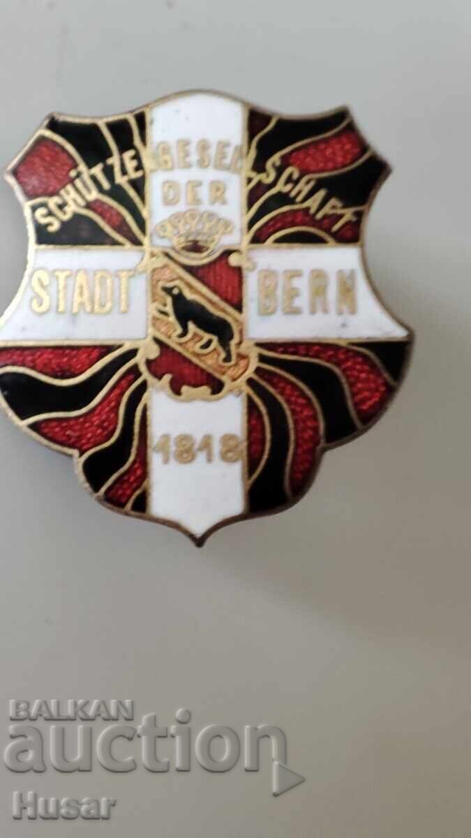 Знак на дружеството на стрелците с мускети, Берн, 1818 г.