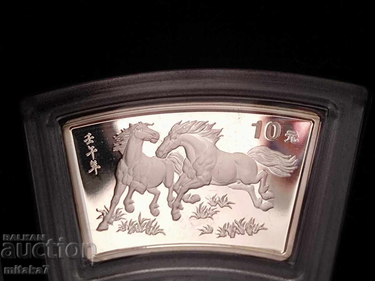 Аукцион Комплект сребърни лунари 2000-2011 година, 1оz, Китай Аукцион Комплект сребърни лунари 2000-2011 година, 1оz, Китай