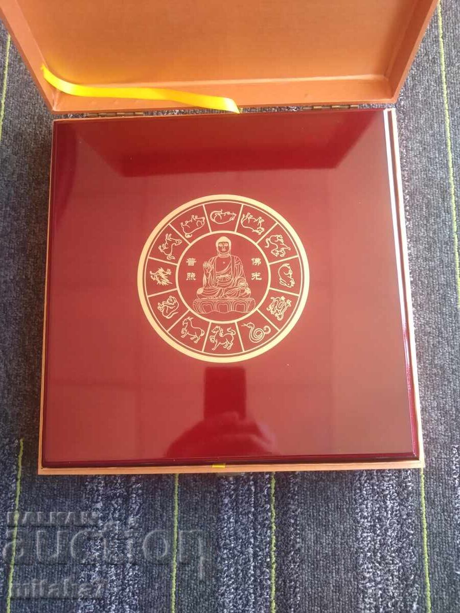 Set de monede lunare de argint 2000-2011, 1oz, China - 5