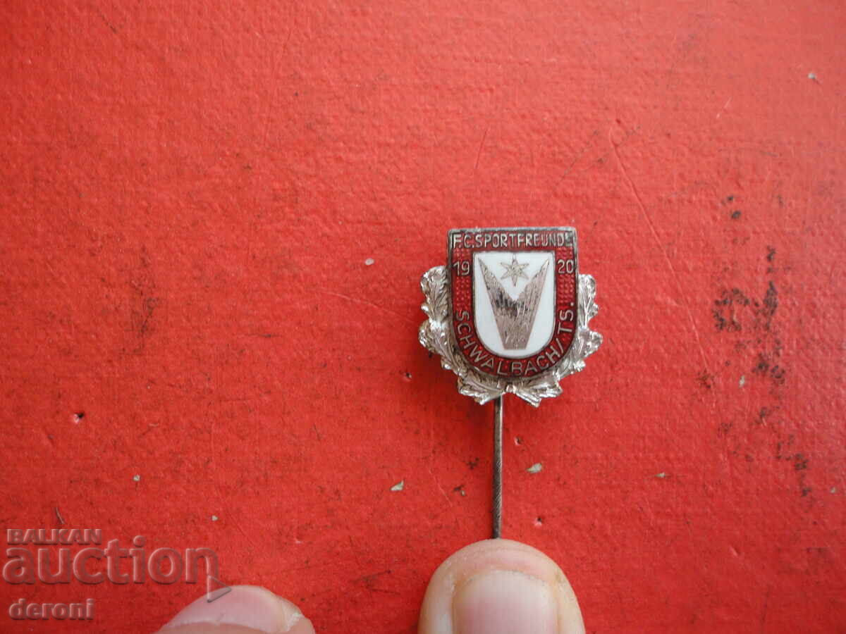 Licitație Emblemă de fotbal semn bronz email 1 Licitație Emblemă de fotbal semn bronz email 1