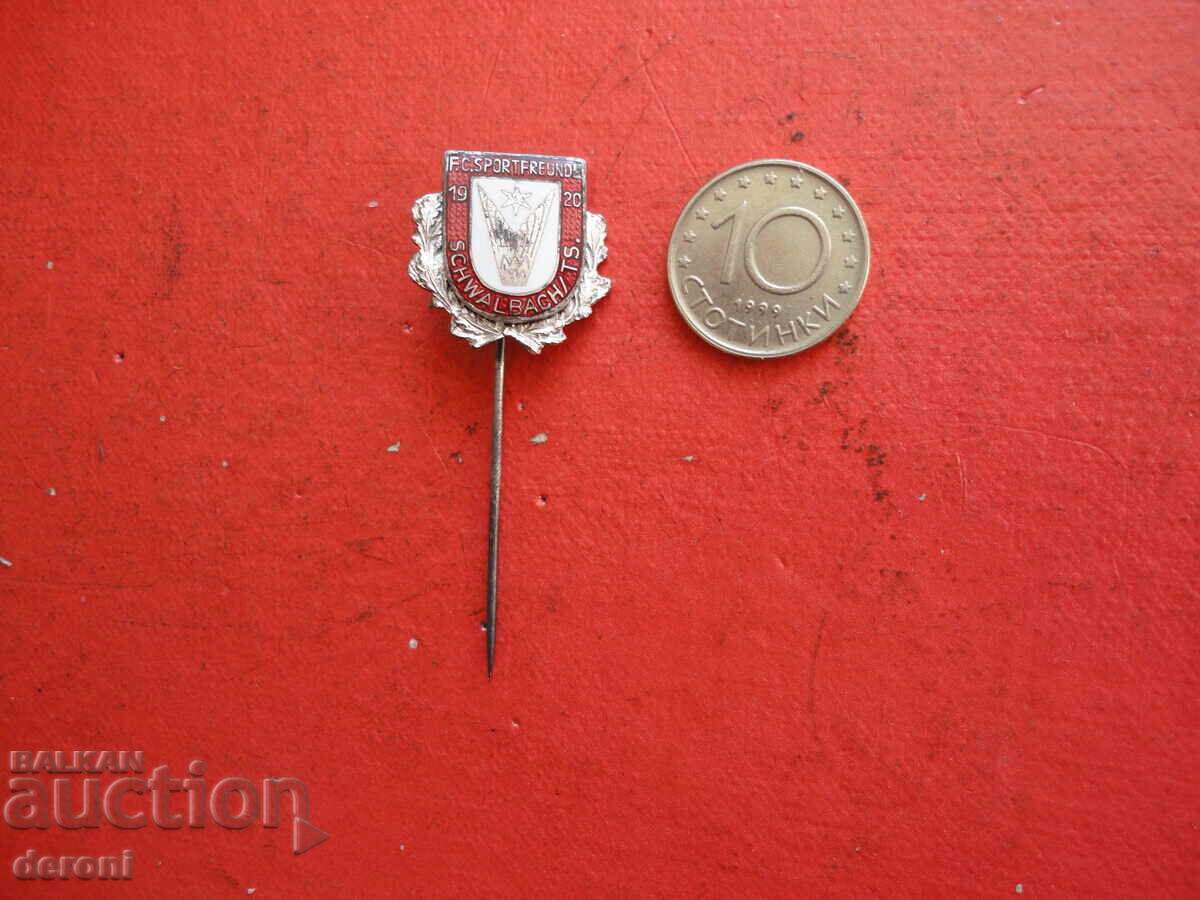 Emblemă de fotbal semn bronz email 1 Emblemă de fotbal semn bronz email 1