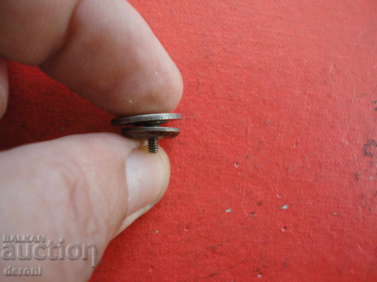 Старинна значка знак на винт бронз емайл 3 - 5