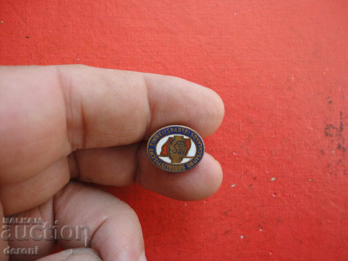 Старинна значка знак на винт бронз емайл 3 - 7