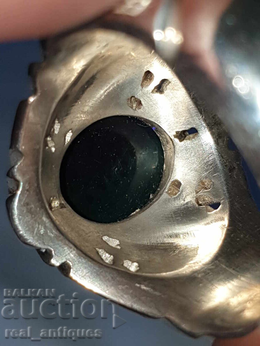 Inel de argint cu opal negru - 7