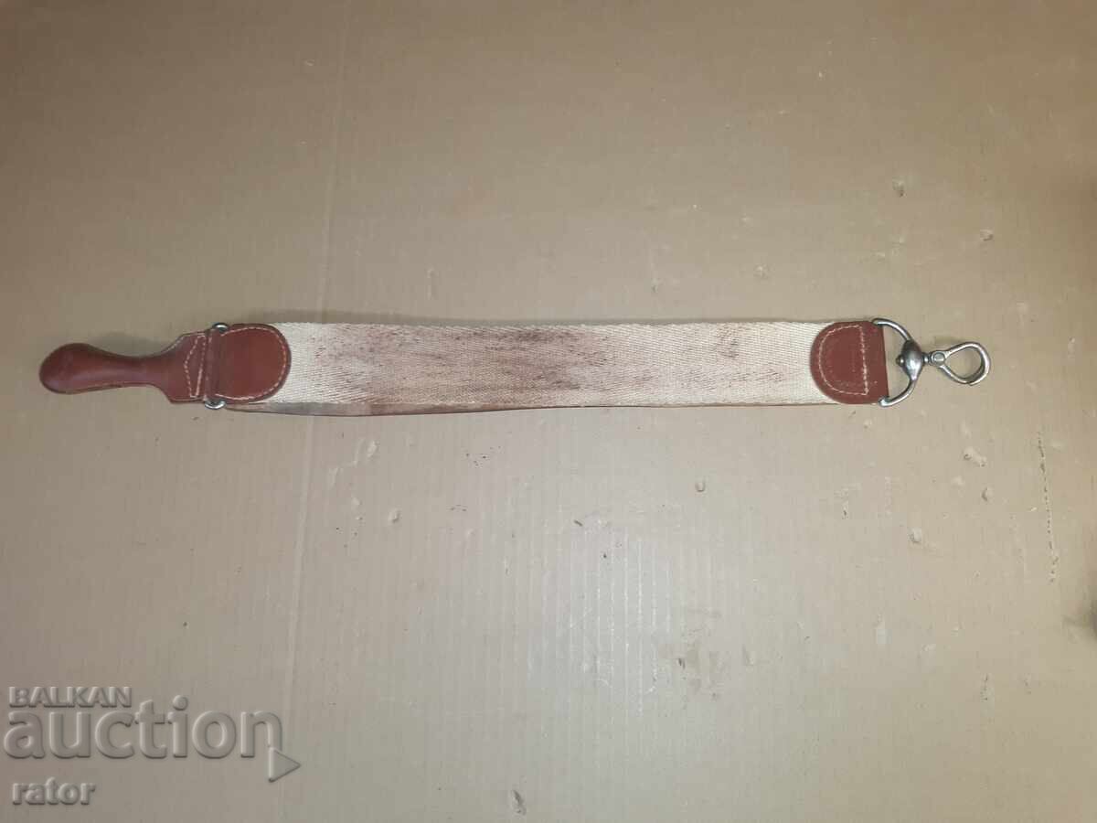 Παλιό δερμάτινο λουρί ξυρίσματος, λουρί ακονίσματος ξυραφιών - 5