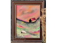 Οι κλέφτες των σπόρων, αυθεντικό πίνακα, παστέλ