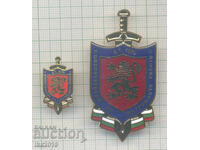Рядък почетен знак МВР с оригинална миниатюра емайл.