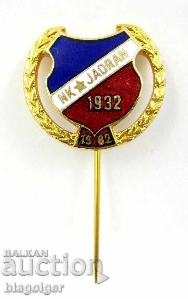 Fotbal-FC Jadran Croația-Emblemă jubiliară-Email Fotbal-FC Jadran Croația-Emblemă jubiliară-Email