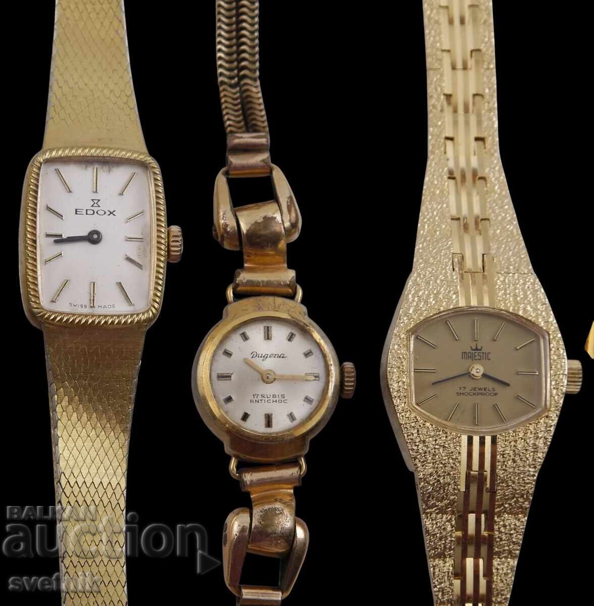 Licitație Lot 11 Ceasuri Vechi Germane și Elvețiene Placate cu Aur