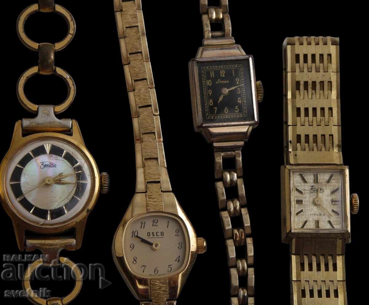 Livrarea Lot 11 Ceasuri Vechi Germane și Elvețiene Placate cu Aur