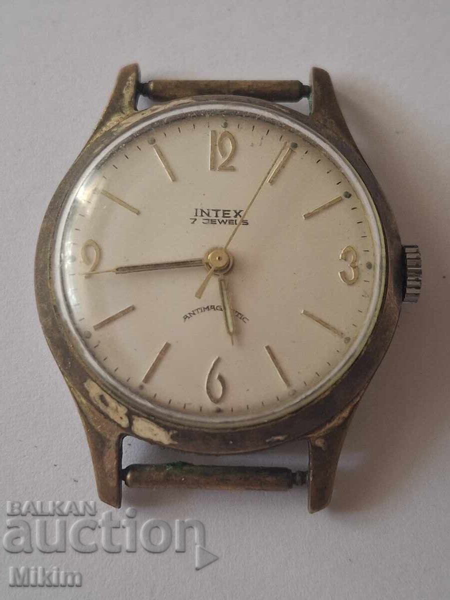 Επιχρυσωμένο ανδρικό ρολόι Intex Επιχρυσωμένο ανδρικό ρολόι Intex