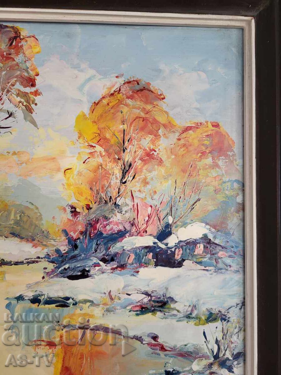 Livrarea Tablou vechi de maestru Peisaj