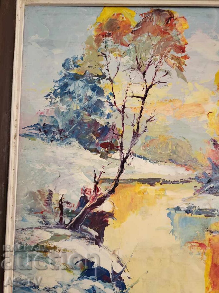 Tablou vechi de maestru Peisaj - 5