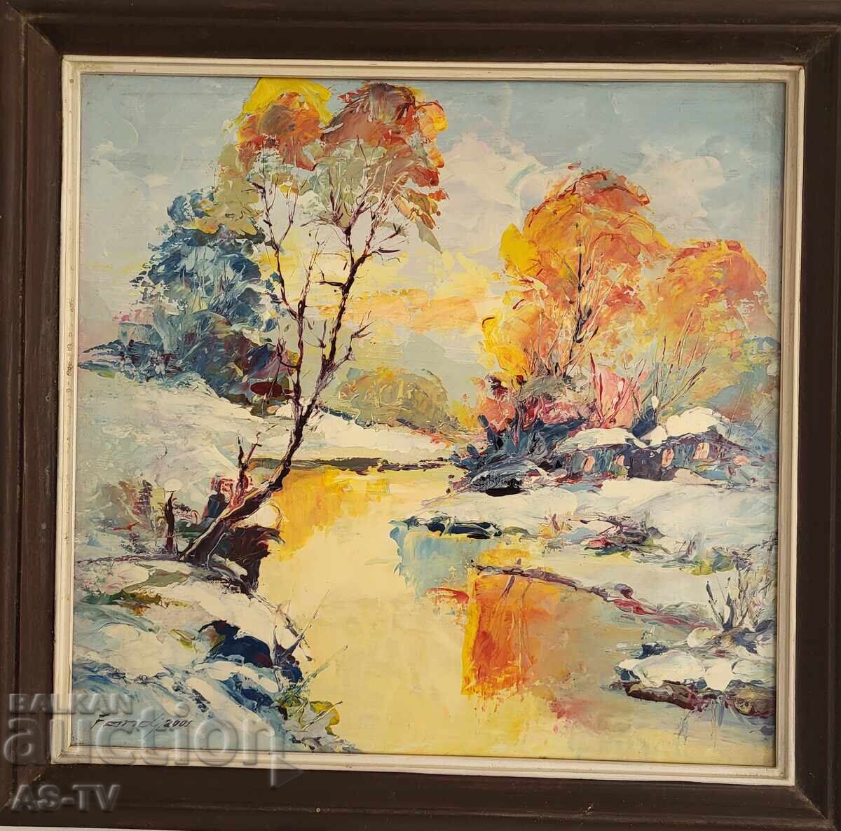 Tablou vechi de maestru Peisaj