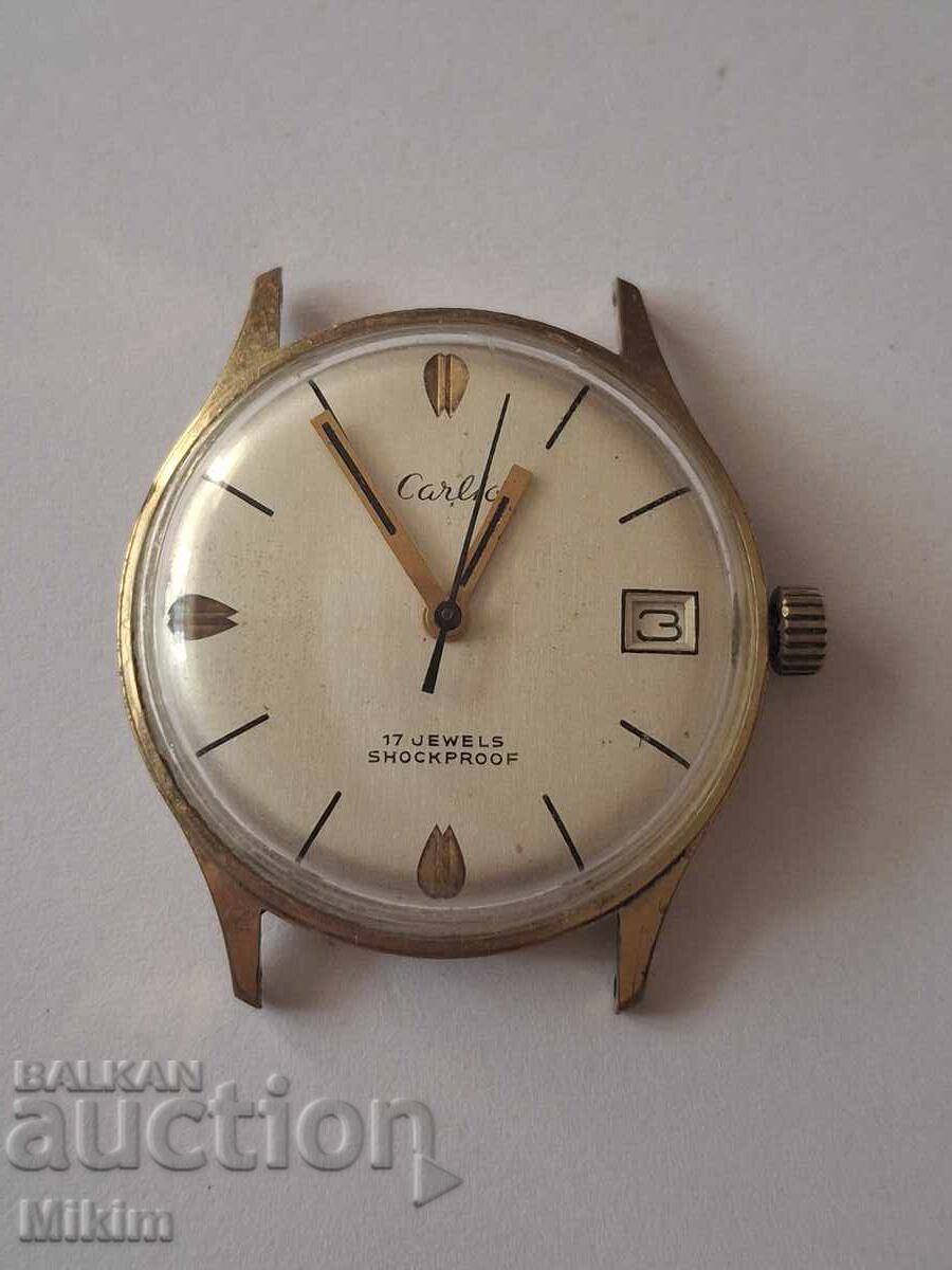 Επιχρυσωμένο ανδρικό ρολόι Carlto Επιχρυσωμένο ανδρικό ρολόι Carlto