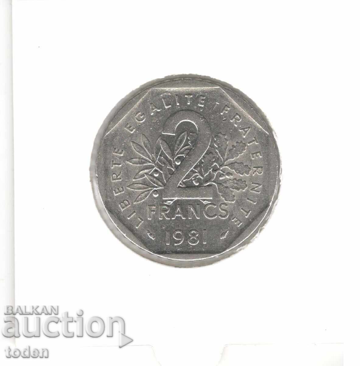 Аукцион France-2 Francs-1981-KM# 942.1