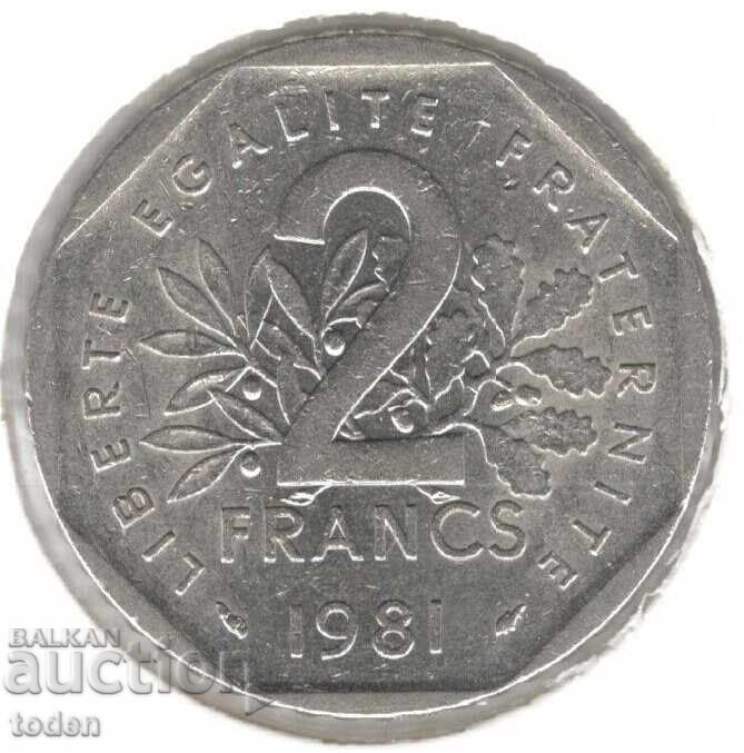France-2 Francs-1981-KM# 942.1