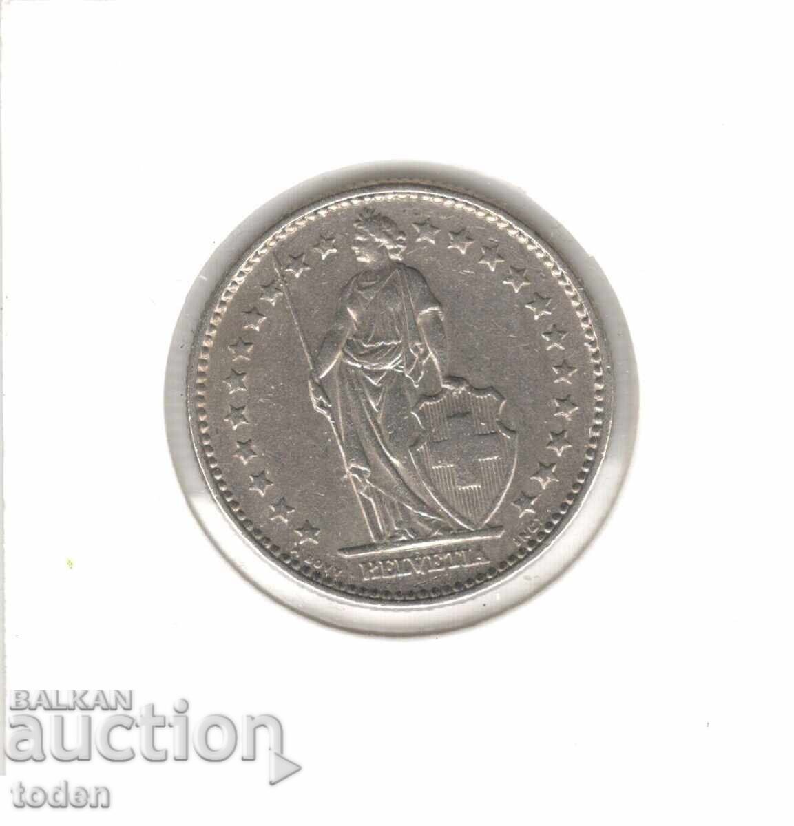 Livrarea Elveția - 2 Franci - 1986 B - KM# 21a - Helvetia în picioare