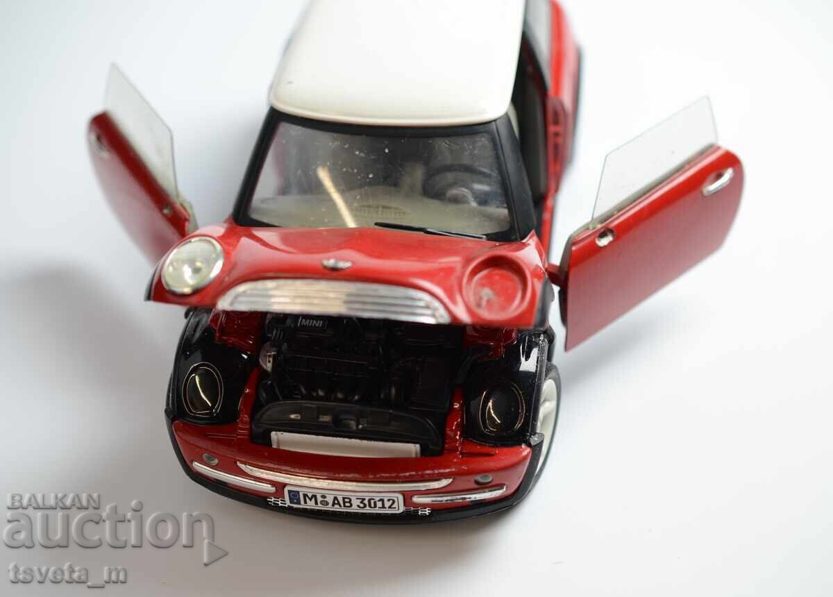 Cărucior metalic Mini Cooper 1:18 - 5 Cărucior metalic Mini Cooper 1:18 - 5