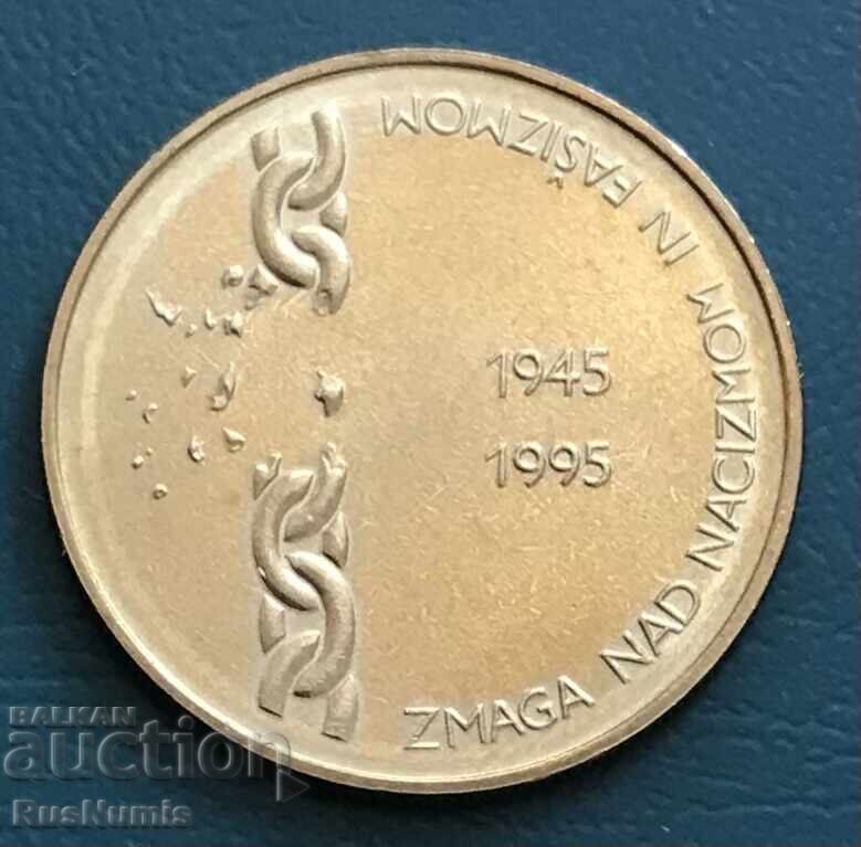 Словения.5 толара 1995г.50 год.от победата над фашизма.UNC. Словения.5 толара 1995г.50 год.от победата над фашизма.UNC.