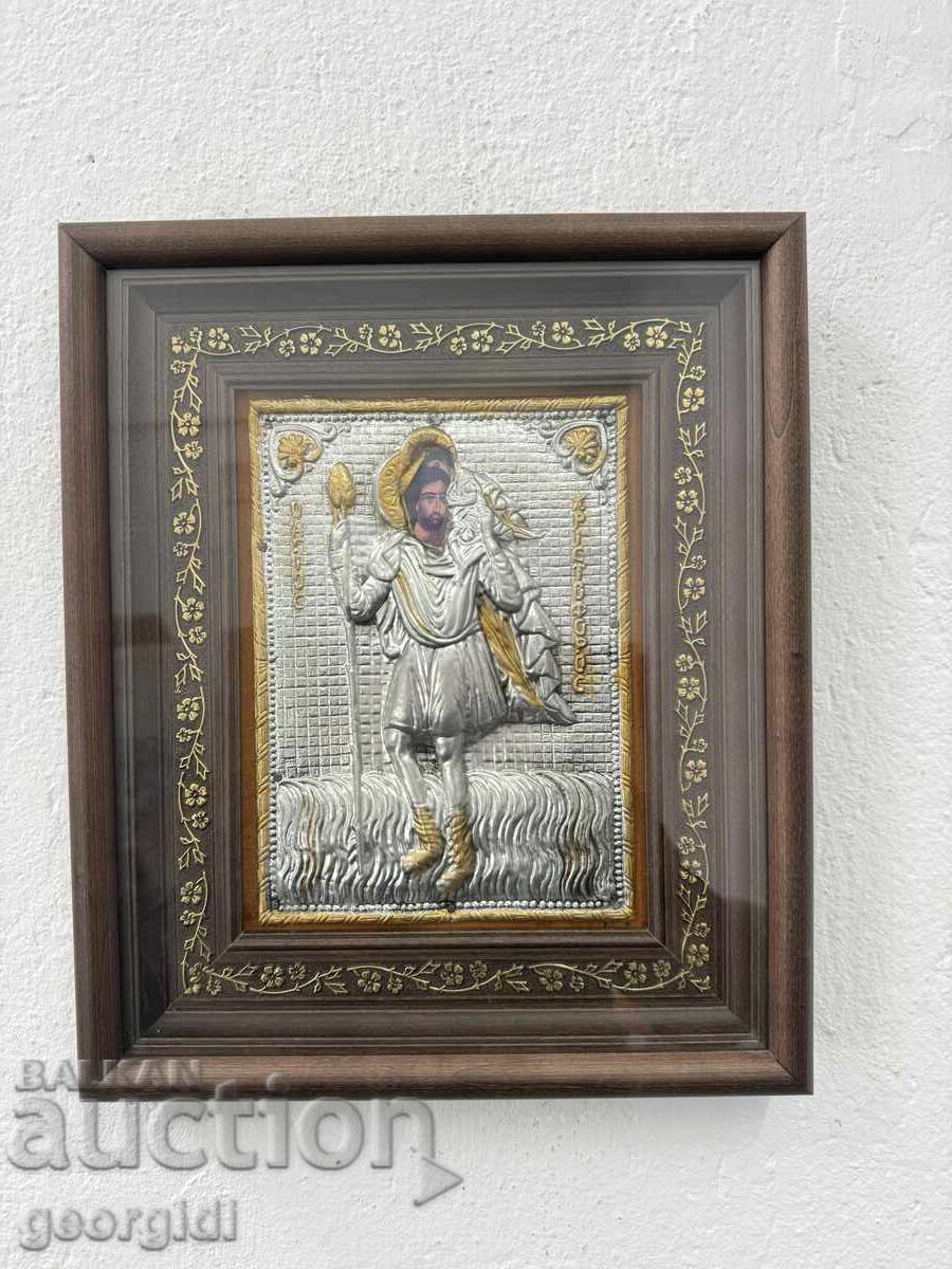 Χειροποίητη εικόνα - Άγιος Χριστόφορος. №7759 με τιμή € 81.81 | 160.01 BGN
