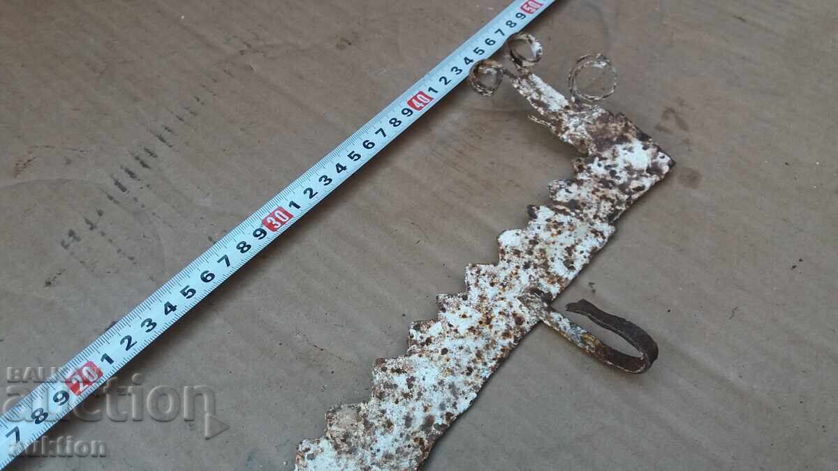 Wrought Iron Old Coat Rack - 5