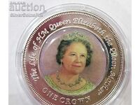 Ασημένια 1 Κορώνα Βασίλισσα Μητέρα 2005 Νήσος Νάιτινγκεϊλ