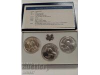 Комплект 3 х 1 долар 1984 година, САЩ
