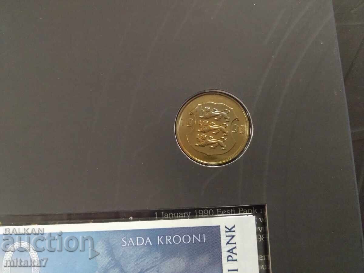 Set monedă și bancnotă 1999, Estonia - 6